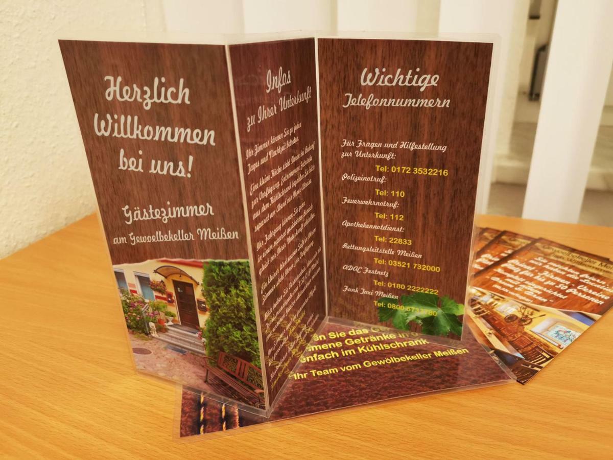 Gaestezimmer Am Gewoelbekeller Meißen Zewnętrze zdjęcie